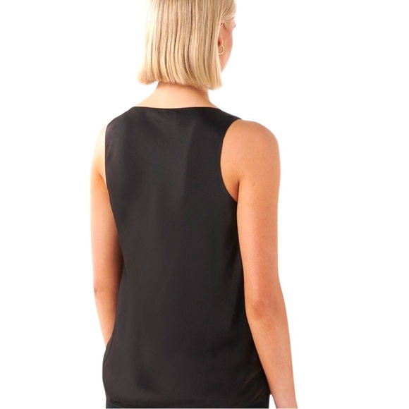 Merona Black Sleeveless Cowl Neck Tank Top - Picture 3 of 4